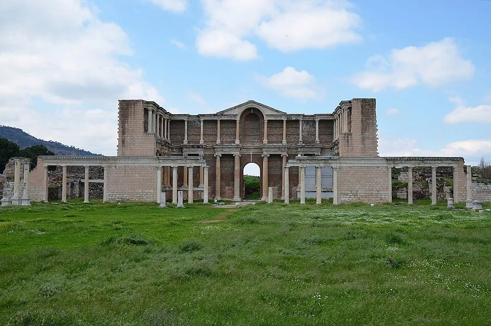 Bath Gymnasium complex at ancient Sardis in Manisa Province, Türkiye